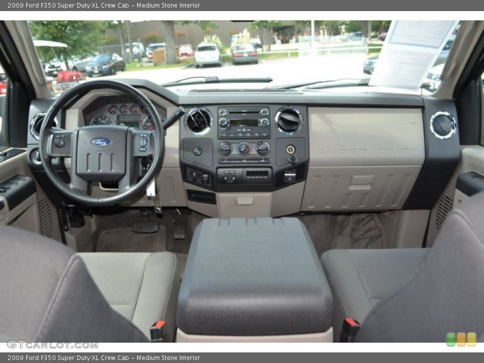 Medium Stone Interior Dashboard for the 2009 Ford F350 Super Duty XL Crew Cab #85548665