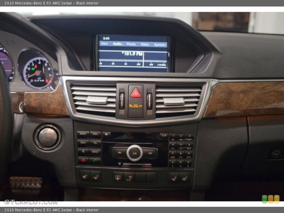 Black Interior Controls for the 2010 Mercedes-Benz E 63 AMG Sedan #85548791