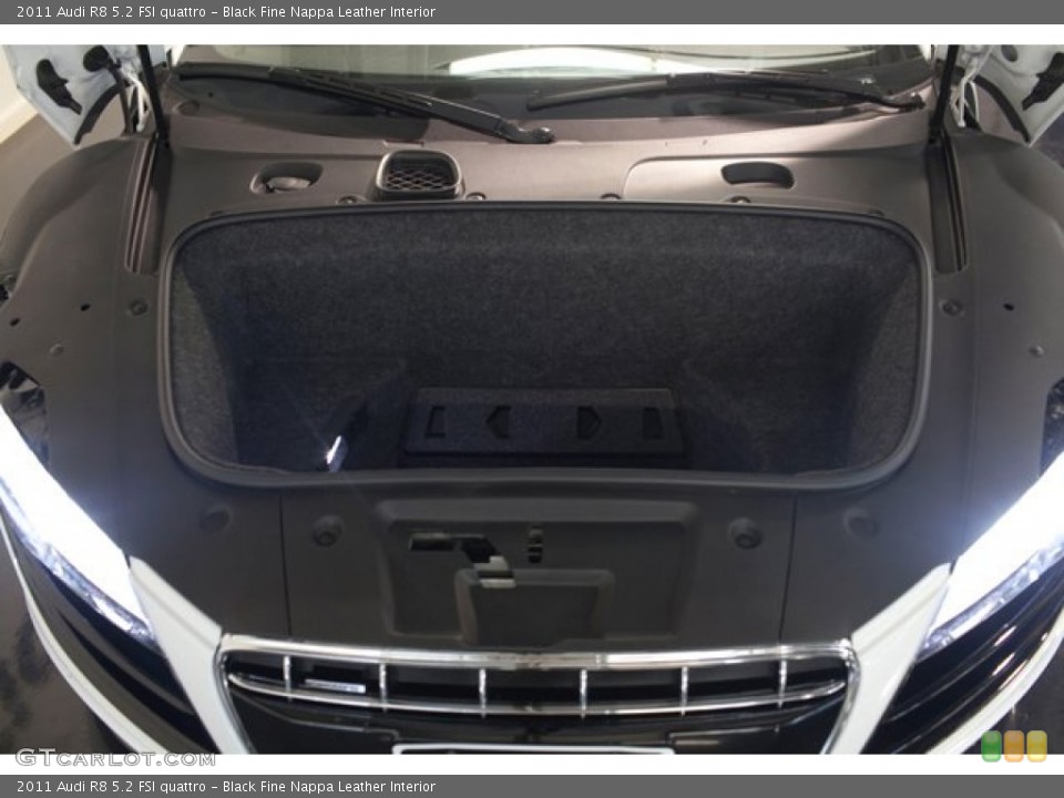 Black Fine Nappa Leather Interior Trunk for the 2011 Audi R8 5.2 FSI quattro #85549517