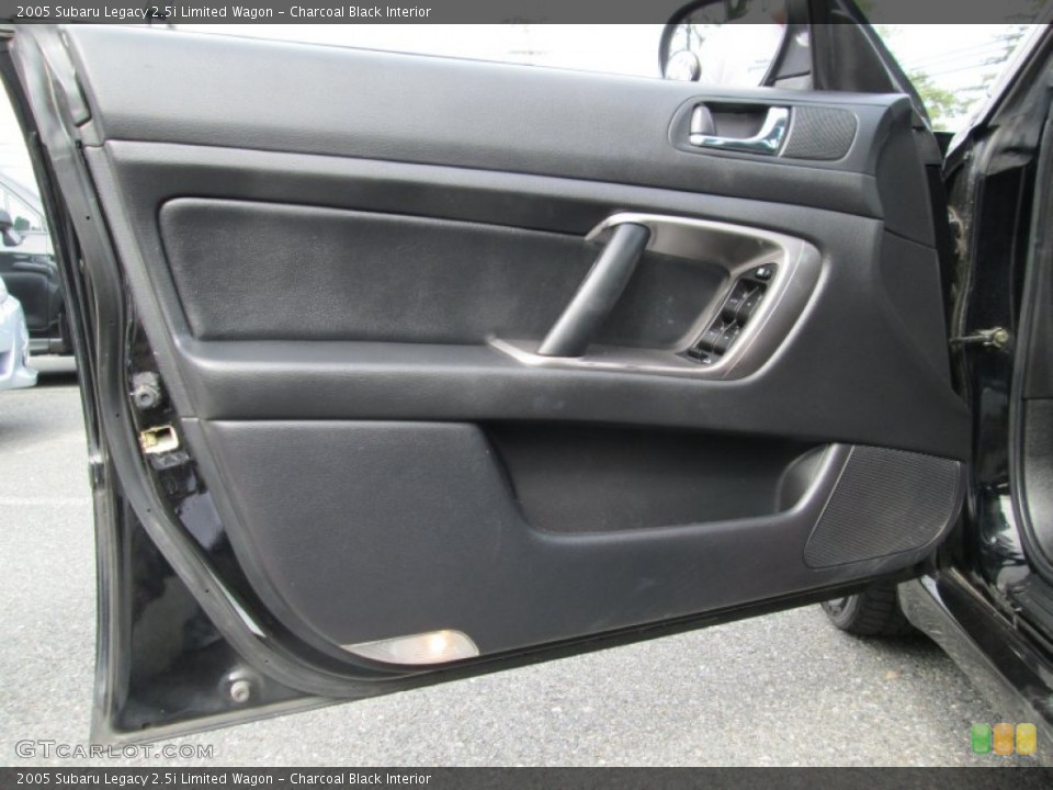 Charcoal Black Interior Door Panel for the 2005 Subaru Legacy 2.5i Limited Wagon #85554632