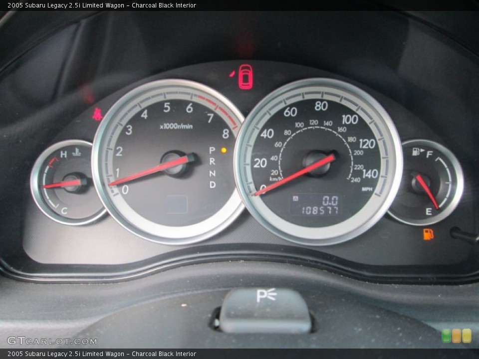 Charcoal Black Interior Gauges for the 2005 Subaru Legacy 2.5i Limited Wagon #85555025