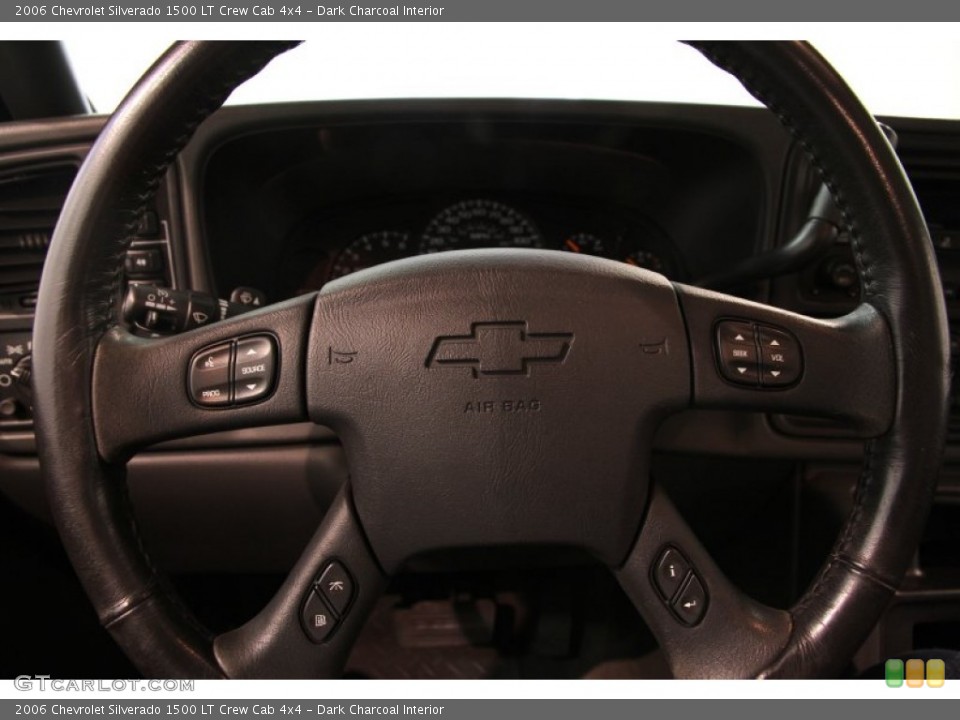 Dark Charcoal Interior Steering Wheel for the 2006 Chevrolet Silverado 1500 LT Crew Cab 4x4 #85555790