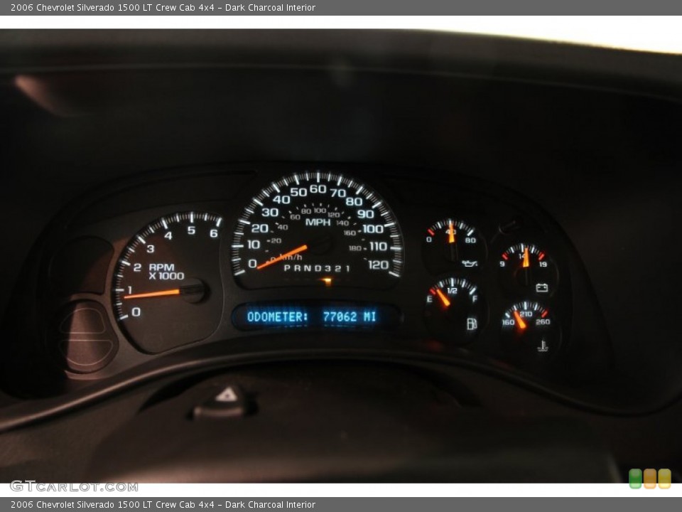 Dark Charcoal Interior Gauges for the 2006 Chevrolet Silverado 1500 LT Crew Cab 4x4 #85555802