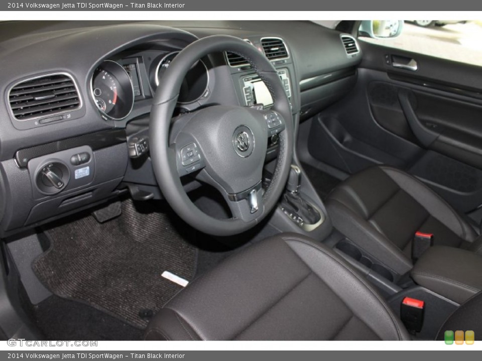 Titan Black Interior Photo for the 2014 Volkswagen Jetta TDI SportWagen #85558893