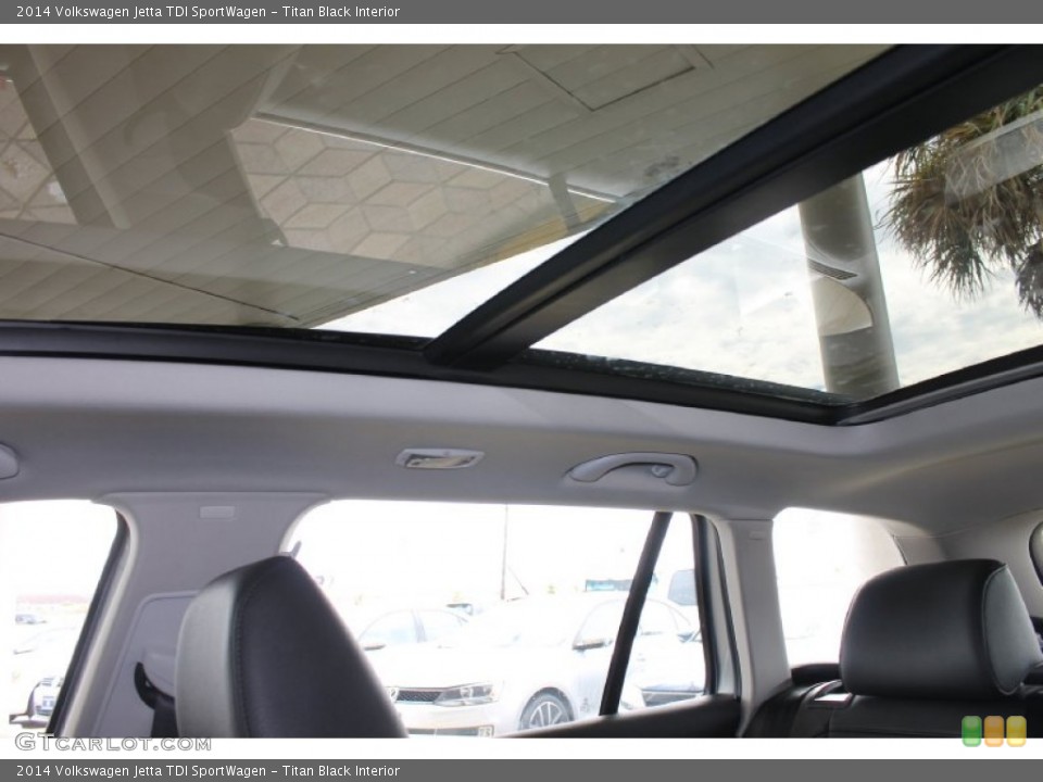 Titan Black Interior Sunroof for the 2014 Volkswagen Jetta TDI SportWagen #85559057