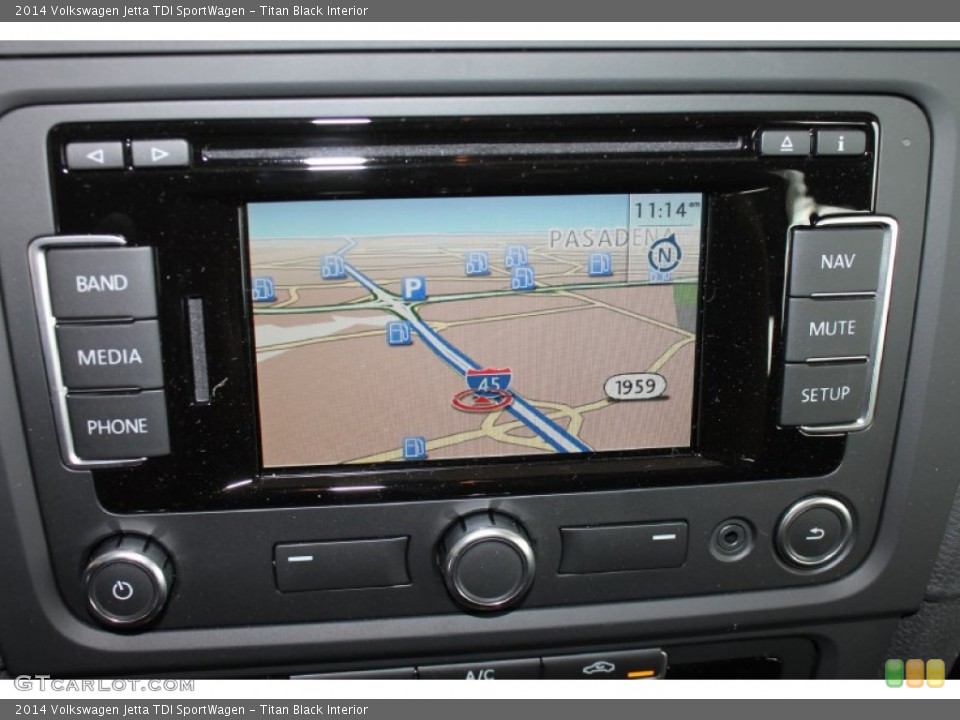 Titan Black Interior Navigation for the 2014 Volkswagen Jetta TDI SportWagen #85559078
