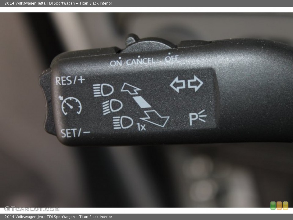 Titan Black Interior Controls for the 2014 Volkswagen Jetta TDI SportWagen #85559222