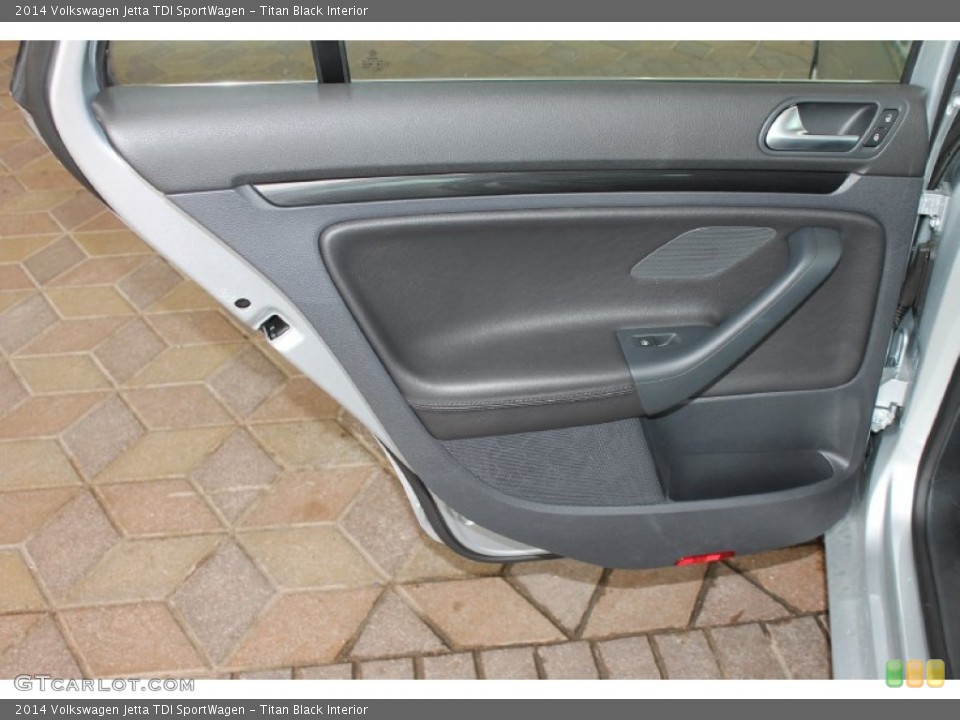 Titan Black Interior Door Panel for the 2014 Volkswagen Jetta TDI SportWagen #85559249