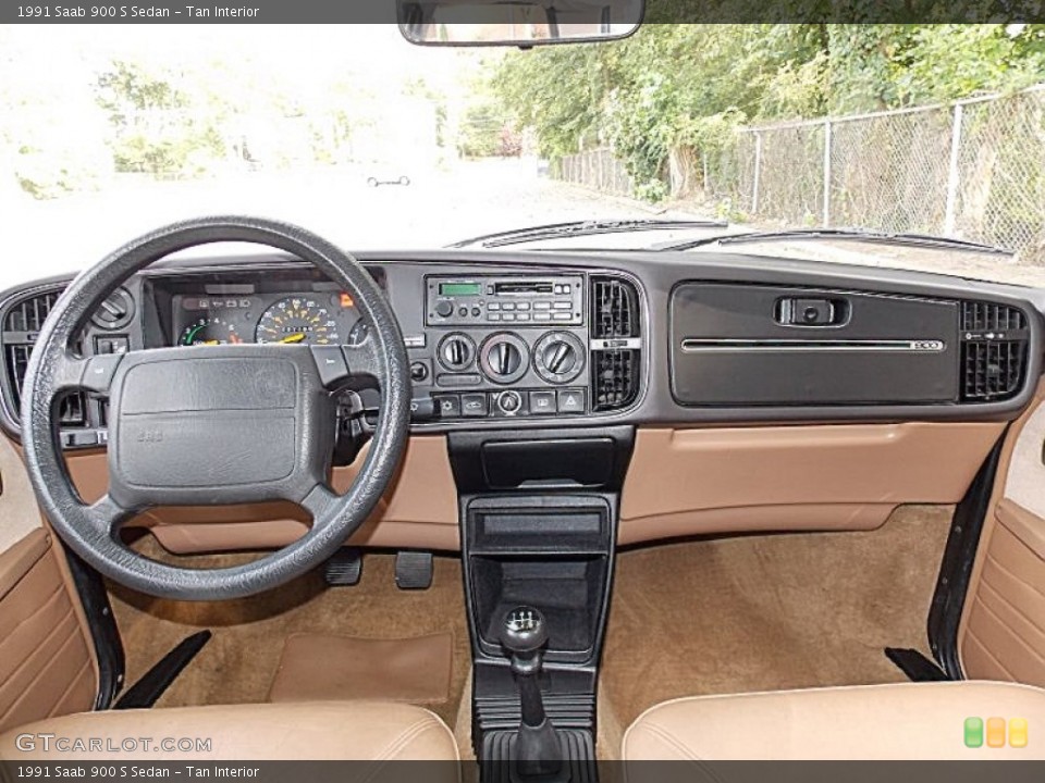 Tan Interior Dashboard for the 1991 Saab 900 S Sedan #85561409