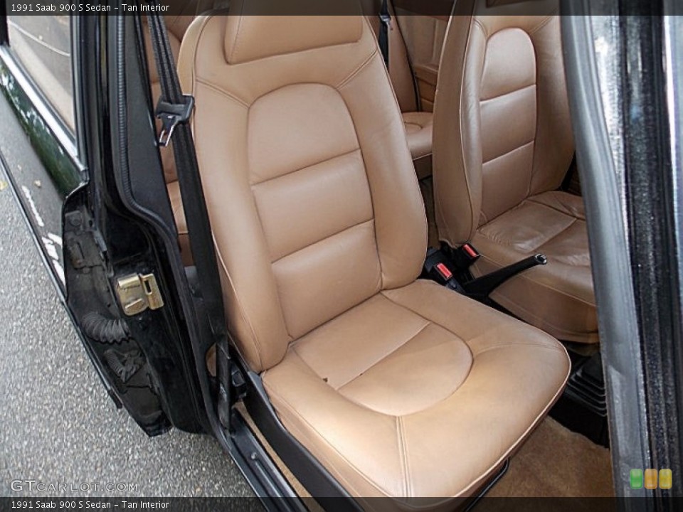 Tan Interior Front Seat for the 1991 Saab 900 S Sedan #85561589