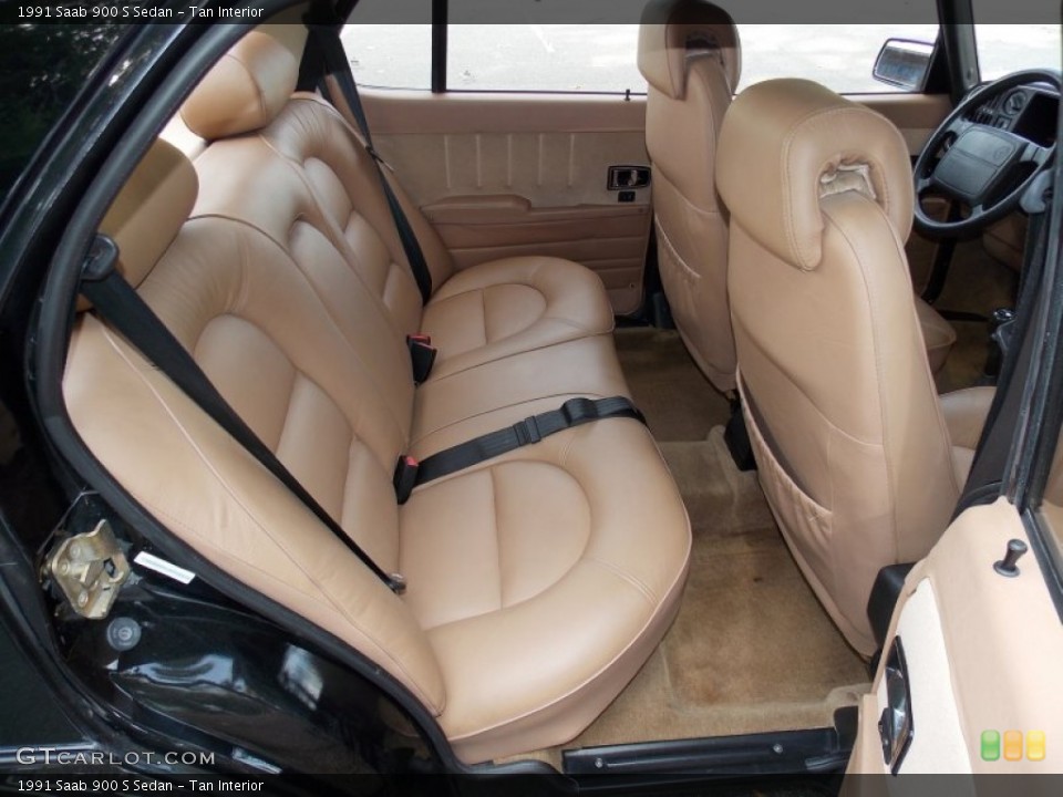 Tan Interior Rear Seat for the 1991 Saab 900 S Sedan #85561712