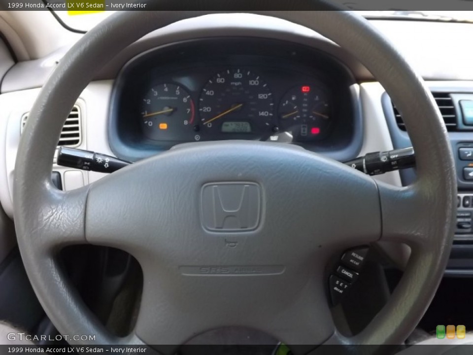 Ivory Interior Steering Wheel for the 1999 Honda Accord LX V6 Sedan #85562096
