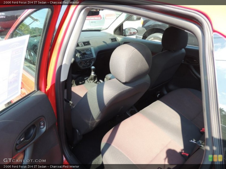 Charcoal/Red Interior Photo for the 2006 Ford Focus ZX4 ST Sedan #85562255