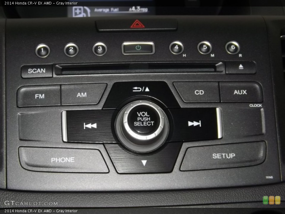Gray Interior Controls for the 2014 Honda CR-V EX AWD #85562642