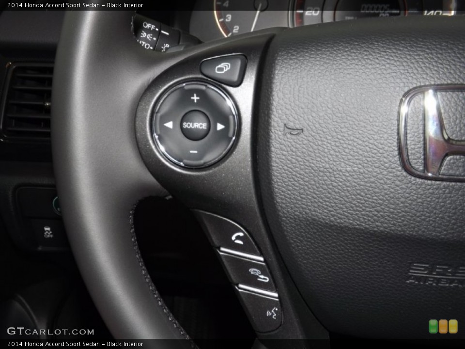 Black Interior Controls for the 2014 Honda Accord Sport Sedan #85564016