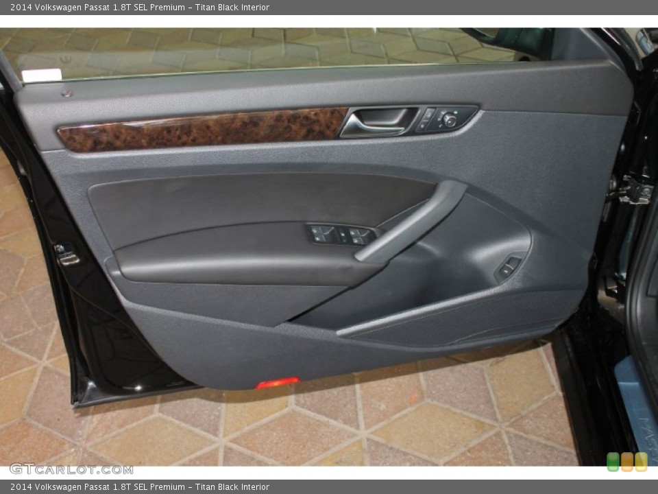 Titan Black Interior Door Panel for the 2014 Volkswagen Passat 1.8T SEL Premium #85566611