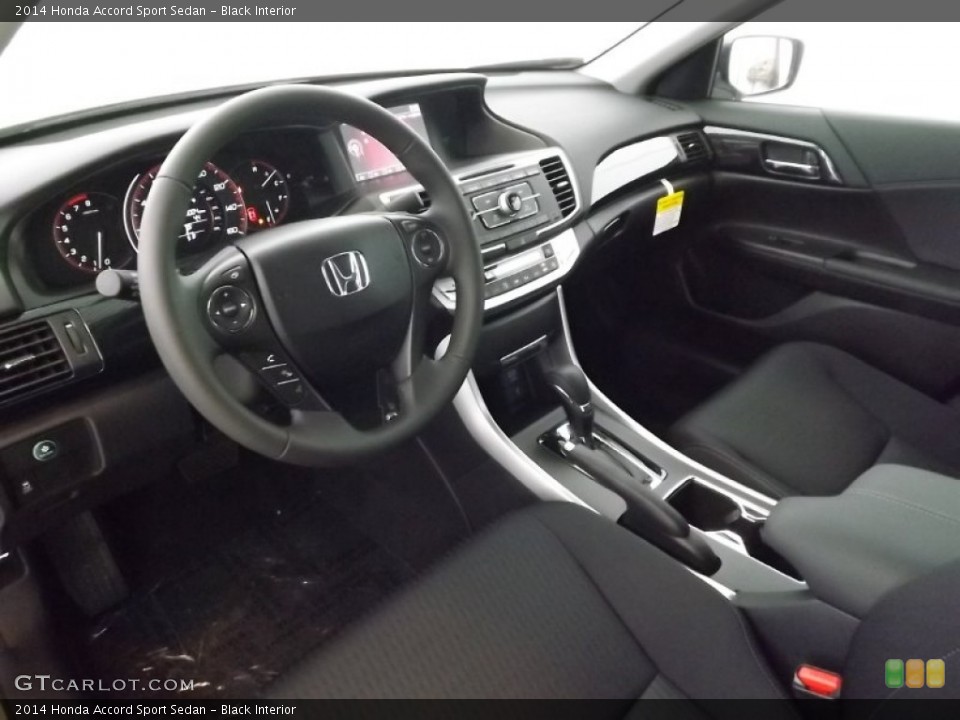 Black Interior Prime Interior for the 2014 Honda Accord Sport Sedan #85566677