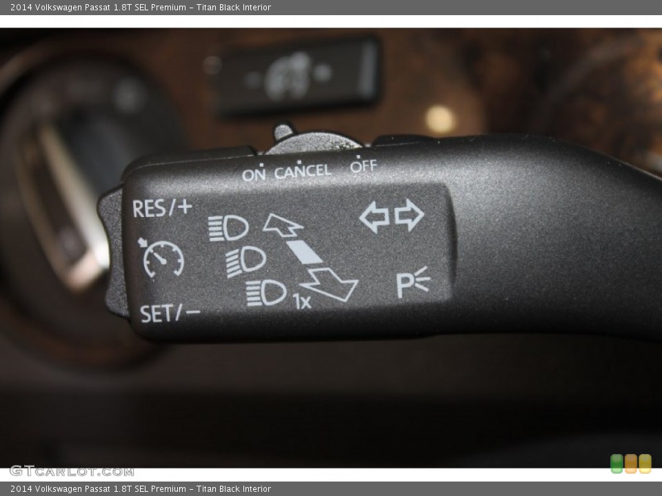 Titan Black Interior Controls for the 2014 Volkswagen Passat 1.8T SEL Premium #85566989