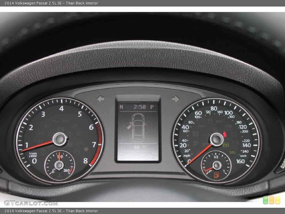 Titan Black Interior Gauges for the 2014 Volkswagen Passat 2.5L SE #85567750