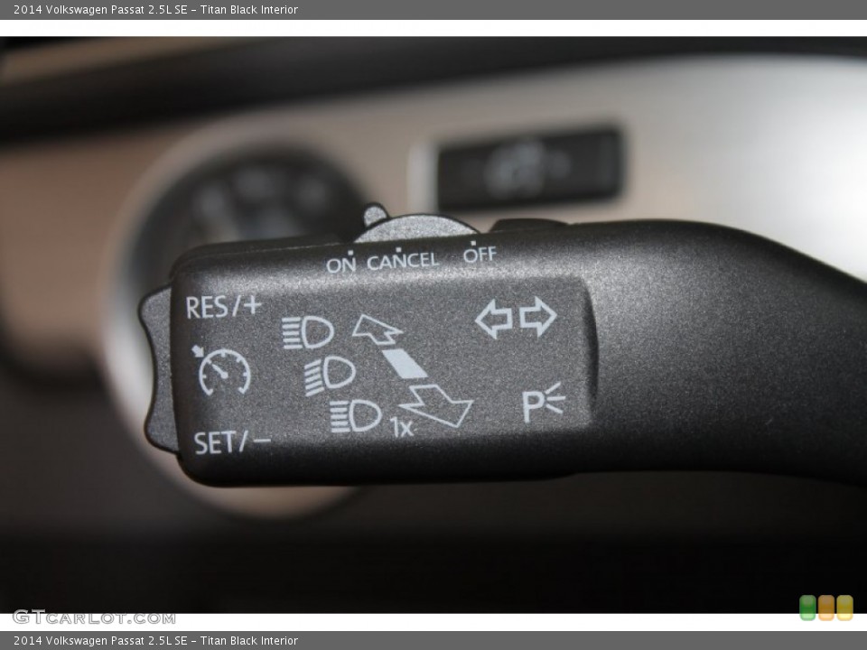 Titan Black Interior Controls for the 2014 Volkswagen Passat 2.5L SE #85567769