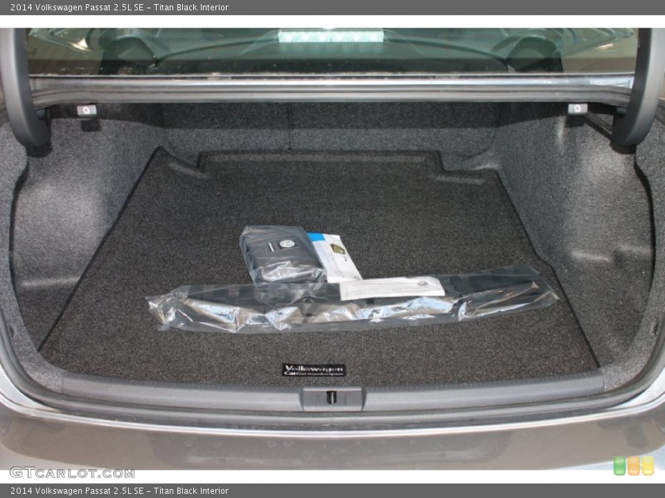 Titan Black Interior Trunk for the 2014 Volkswagen Passat 2.5L SE #85567886