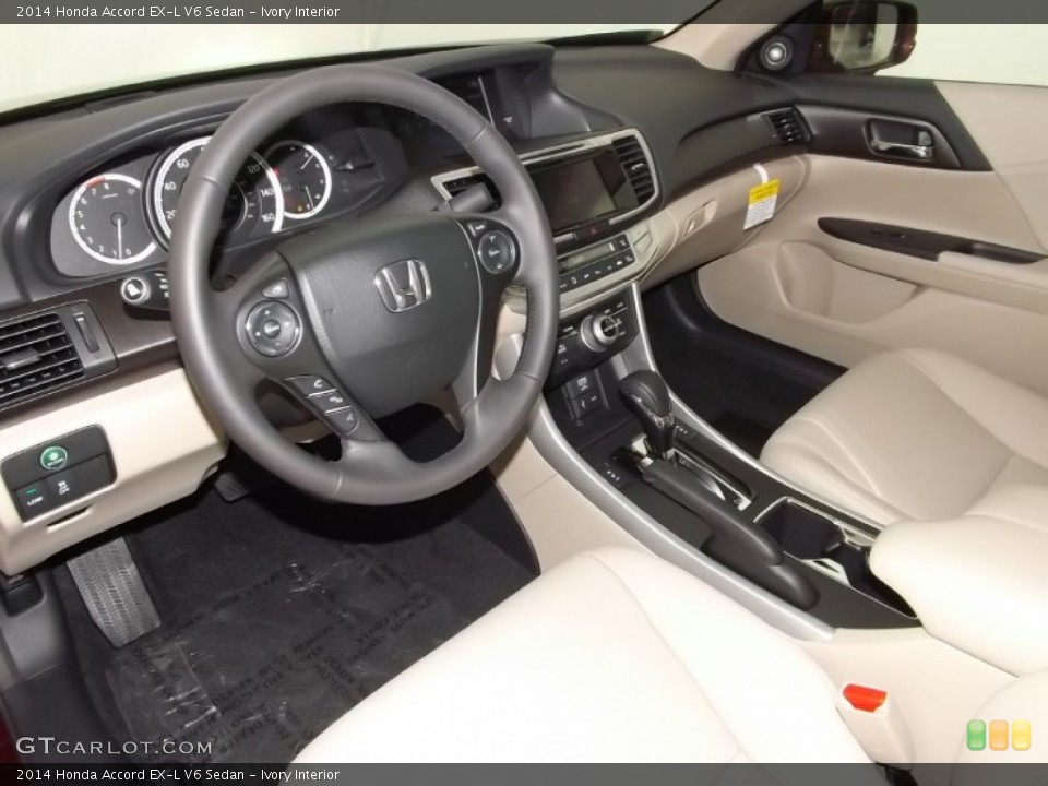 Ivory Interior Prime Interior for the 2014 Honda Accord EX-L V6 Sedan #85568228