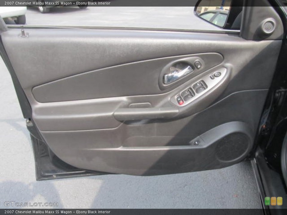 Ebony Black Interior Door Panel for the 2007 Chevrolet Malibu Maxx SS Wagon #85568315