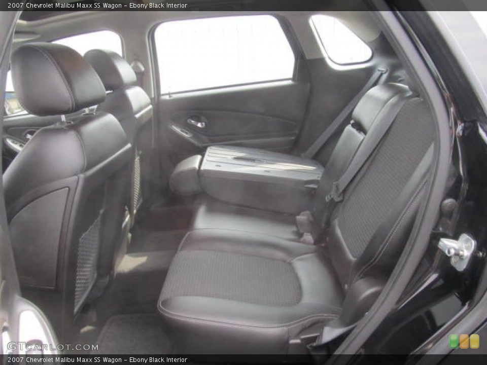 Ebony Black Interior Rear Seat for the 2007 Chevrolet Malibu Maxx SS Wagon #85568378