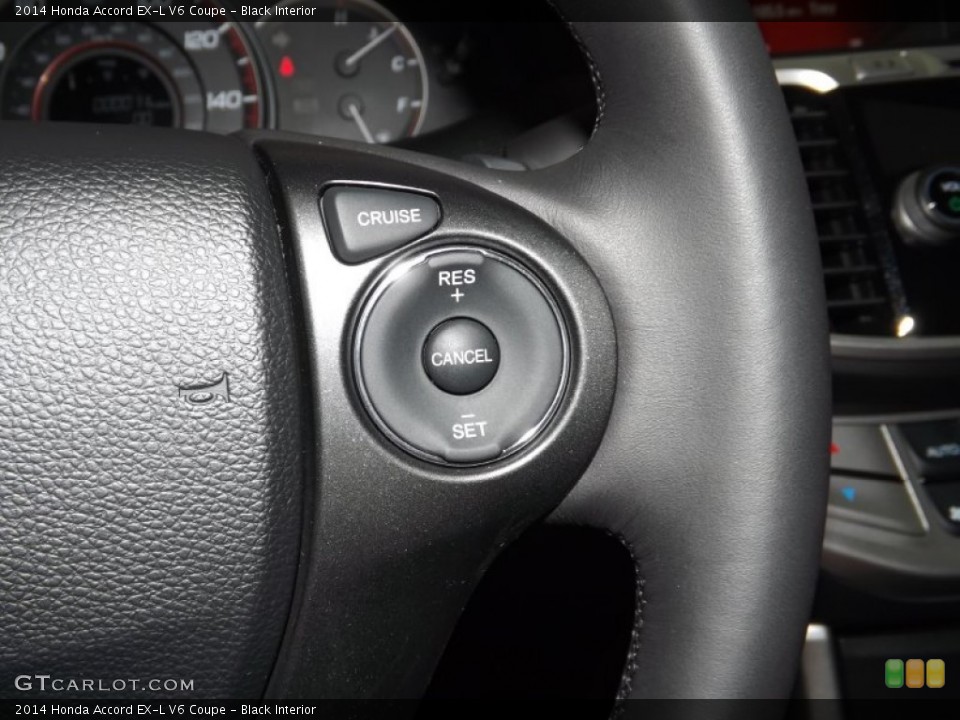 Black Interior Controls for the 2014 Honda Accord EX-L V6 Coupe #85569293