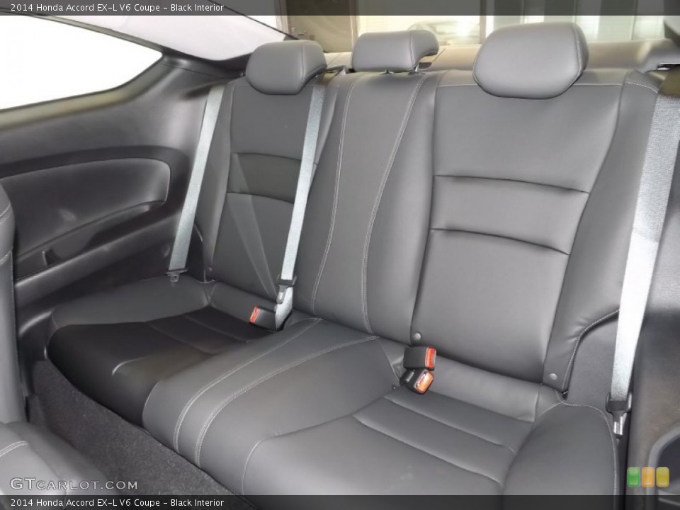 Black Interior Rear Seat for the 2014 Honda Accord EX-L V6 Coupe #85569368