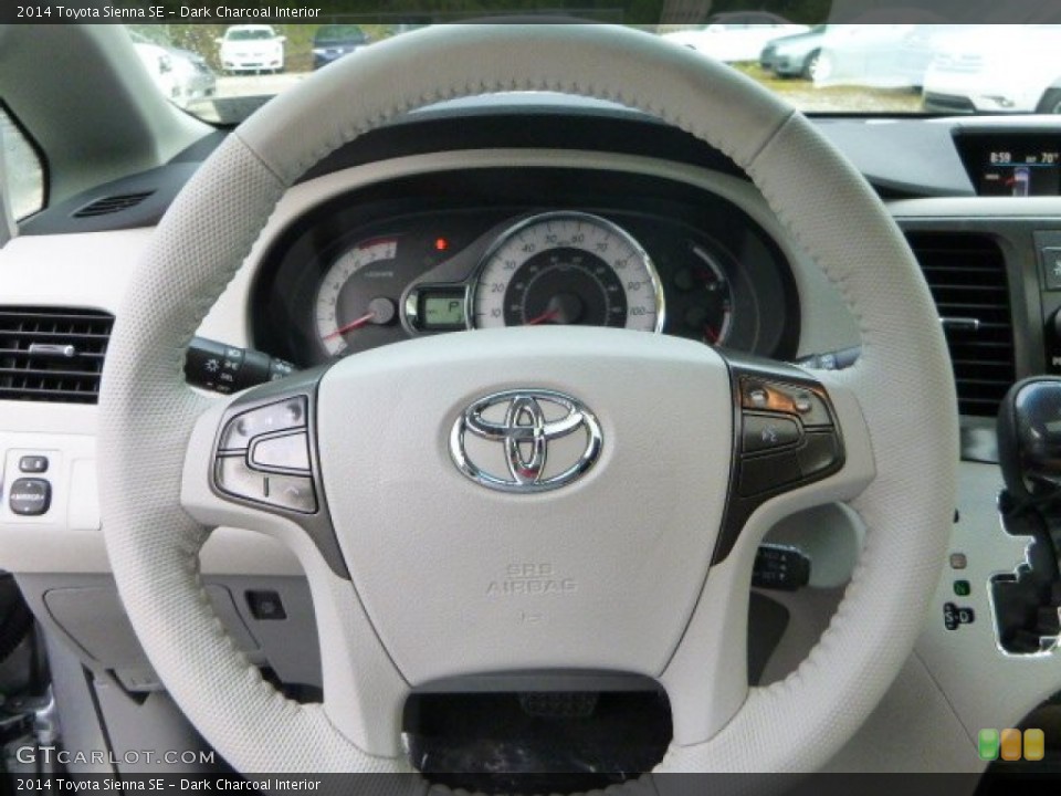 Dark Charcoal Interior Steering Wheel for the 2014 Toyota Sienna SE #85569380