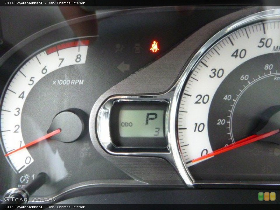 Dark Charcoal Interior Gauges for the 2014 Toyota Sienna SE #85569425