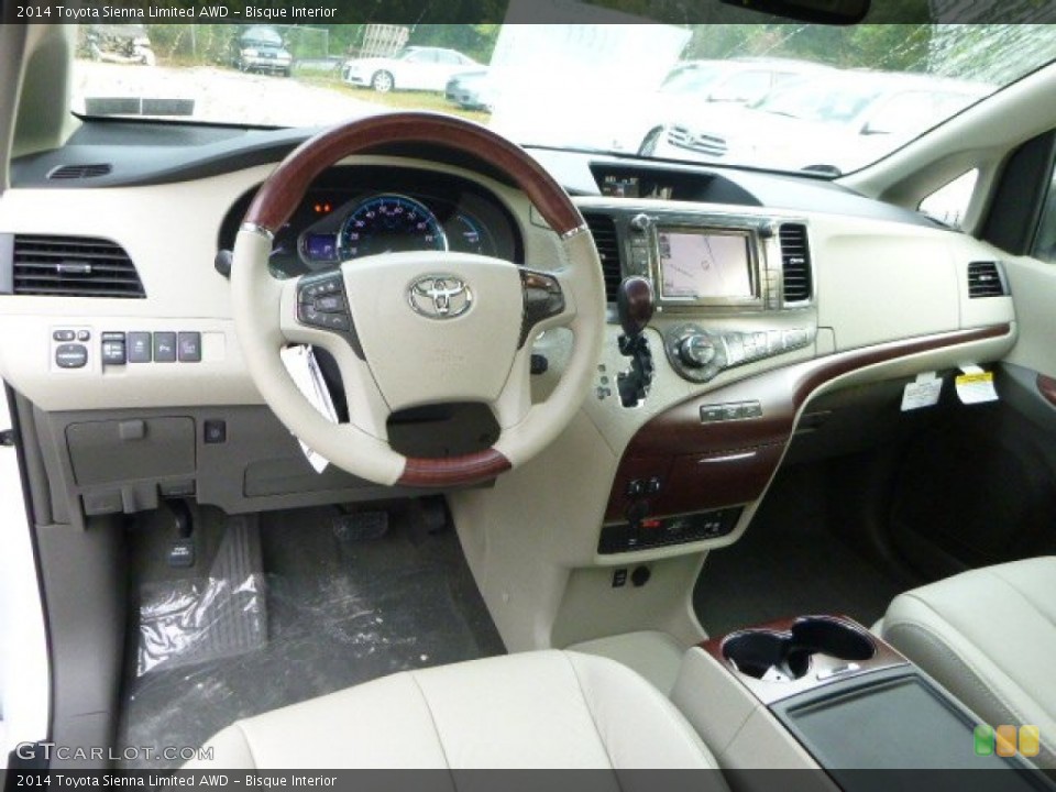 Bisque Interior Photo for the 2014 Toyota Sienna Limited AWD #85569719