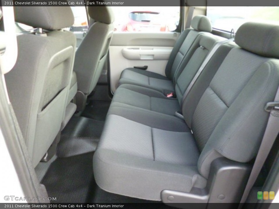 Dark Titanium Interior Rear Seat for the 2011 Chevrolet Silverado 1500 Crew Cab 4x4 #85571336