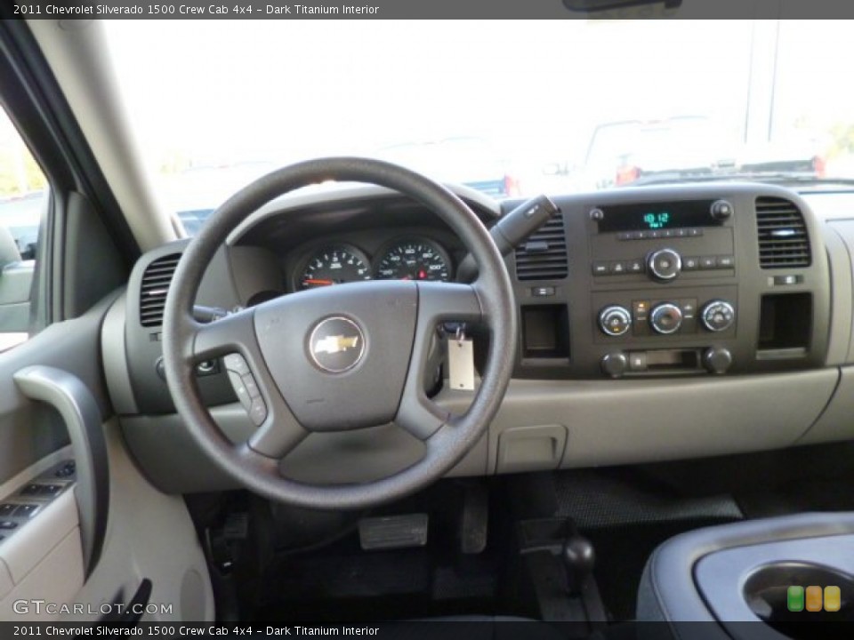Dark Titanium Interior Dashboard for the 2011 Chevrolet Silverado 1500 Crew Cab 4x4 #85571357