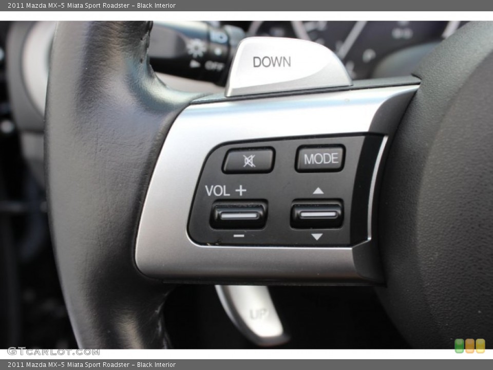 Black Interior Controls for the 2011 Mazda MX-5 Miata Sport Roadster #85571600