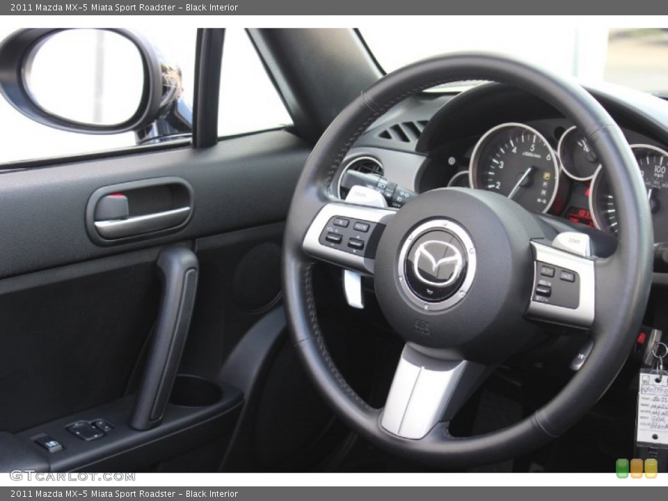 Black Interior Steering Wheel for the 2011 Mazda MX-5 Miata Sport Roadster #85571662