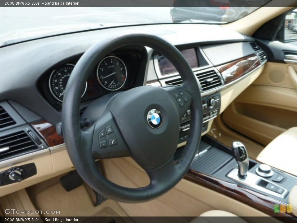 Sand Beige Interior Steering Wheel for the 2008 BMW X5 3.0si #85572257