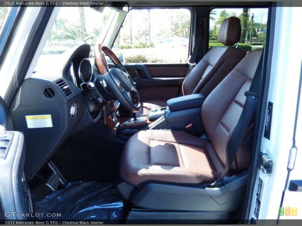 Chestnut/Black Interior Photo for the 2013 Mercedes-Benz G 550 #85575230