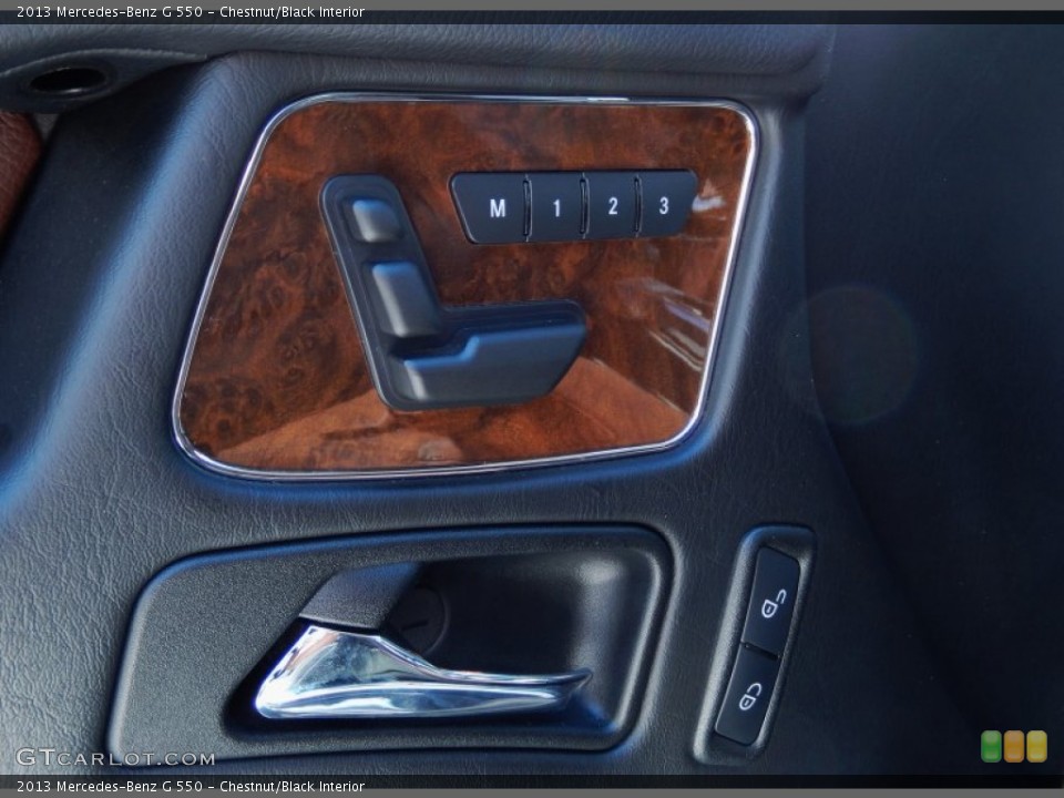Chestnut/Black Interior Controls for the 2013 Mercedes-Benz G 550 #85575272