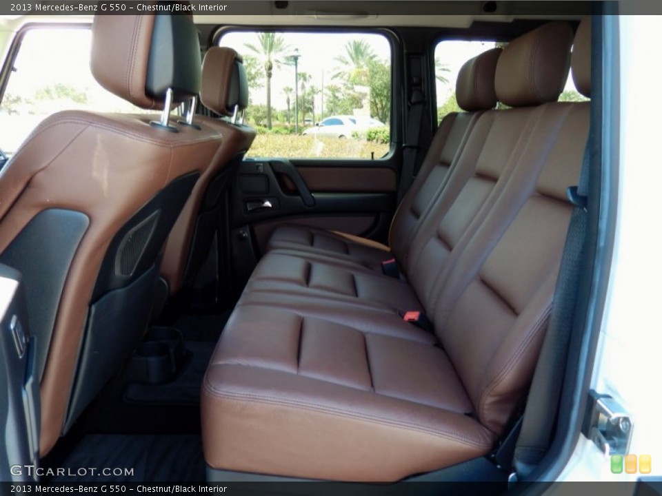 Chestnut/Black Interior Rear Seat for the 2013 Mercedes-Benz G 550 #85575320