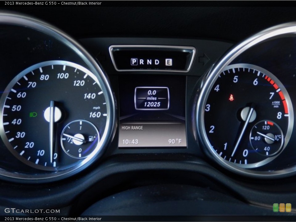 Chestnut/Black Interior Gauges for the 2013 Mercedes-Benz G 550 #85575488