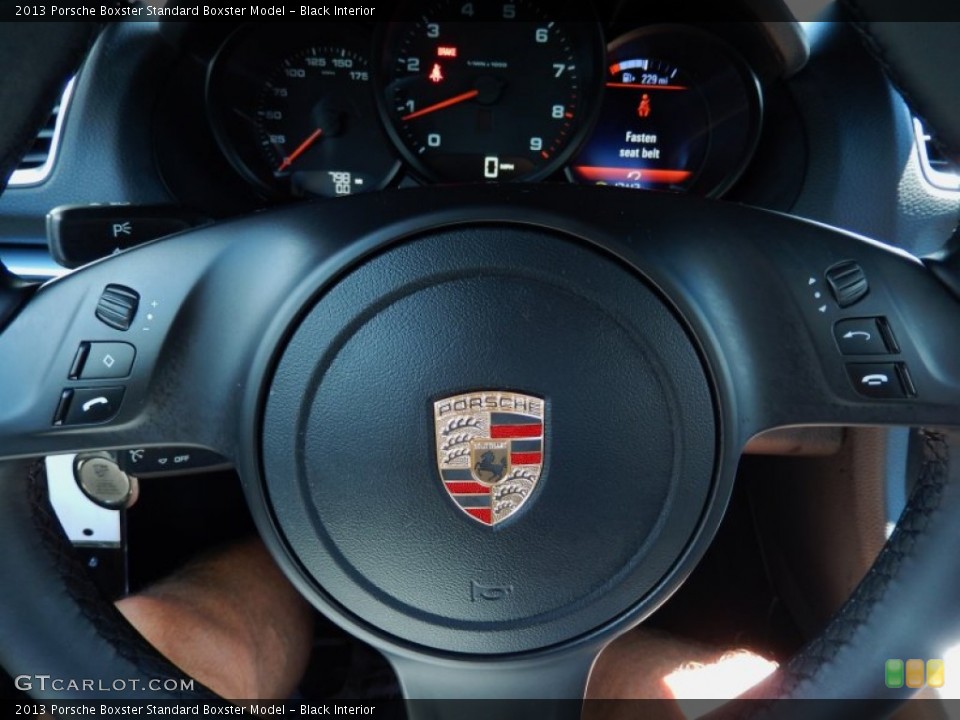 Black Interior Steering Wheel for the 2013 Porsche Boxster  #85576304