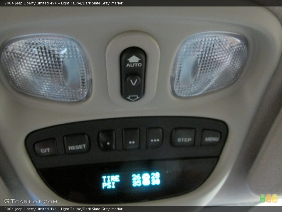 Light Taupe/Dark Slate Gray Interior Controls for the 2004 Jeep Liberty Limited 4x4 #85577159