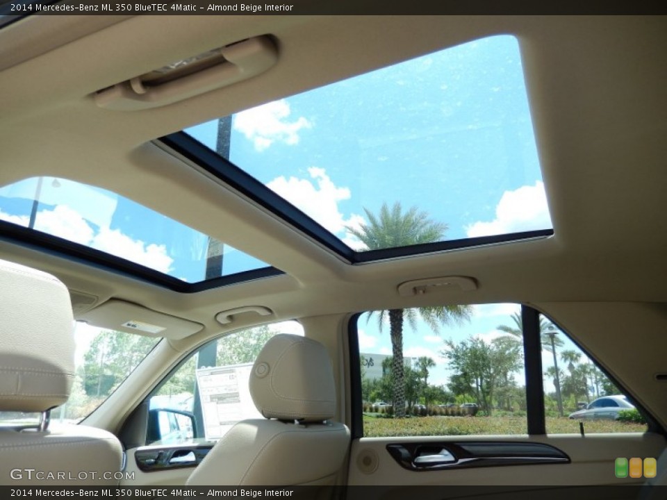Almond Beige Interior Sunroof for the 2014 Mercedes-Benz ML 350 BlueTEC 4Matic #85577765