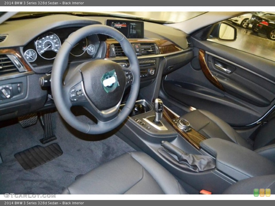 Black Interior Prime Interior for the 2014 BMW 3 Series 328d Sedan #85583003