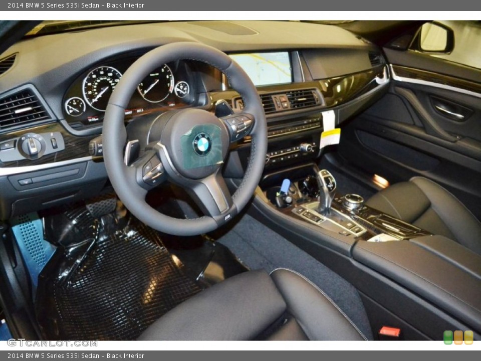 Black Interior Prime Interior for the 2014 BMW 5 Series 535i Sedan #85583486