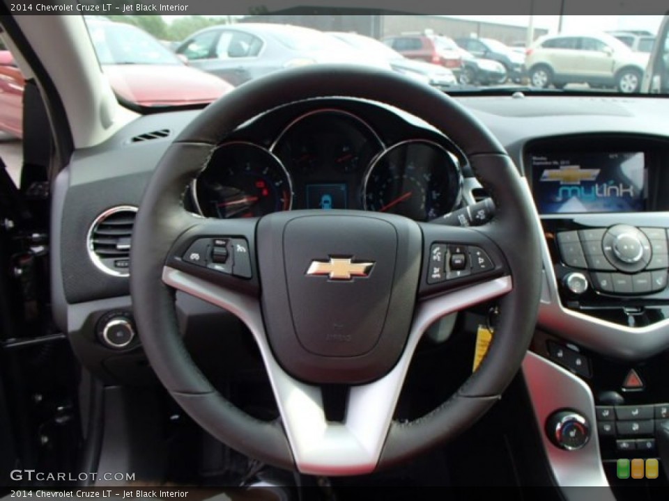 Jet Black Interior Steering Wheel for the 2014 Chevrolet Cruze LT #85586387