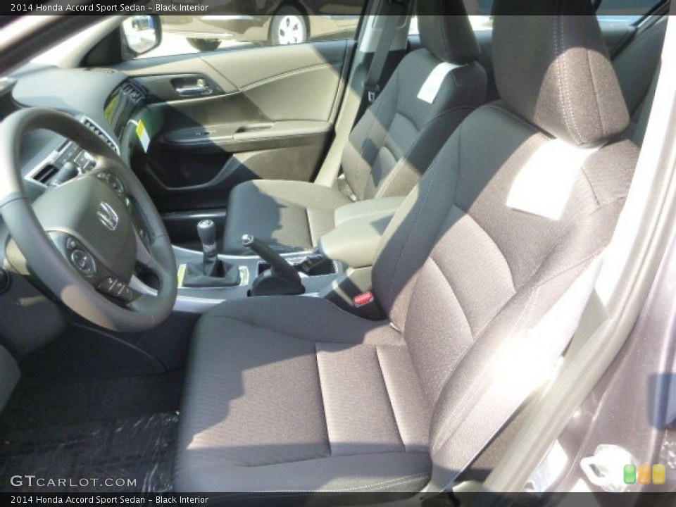 Black Interior Front Seat for the 2014 Honda Accord Sport Sedan #85587206