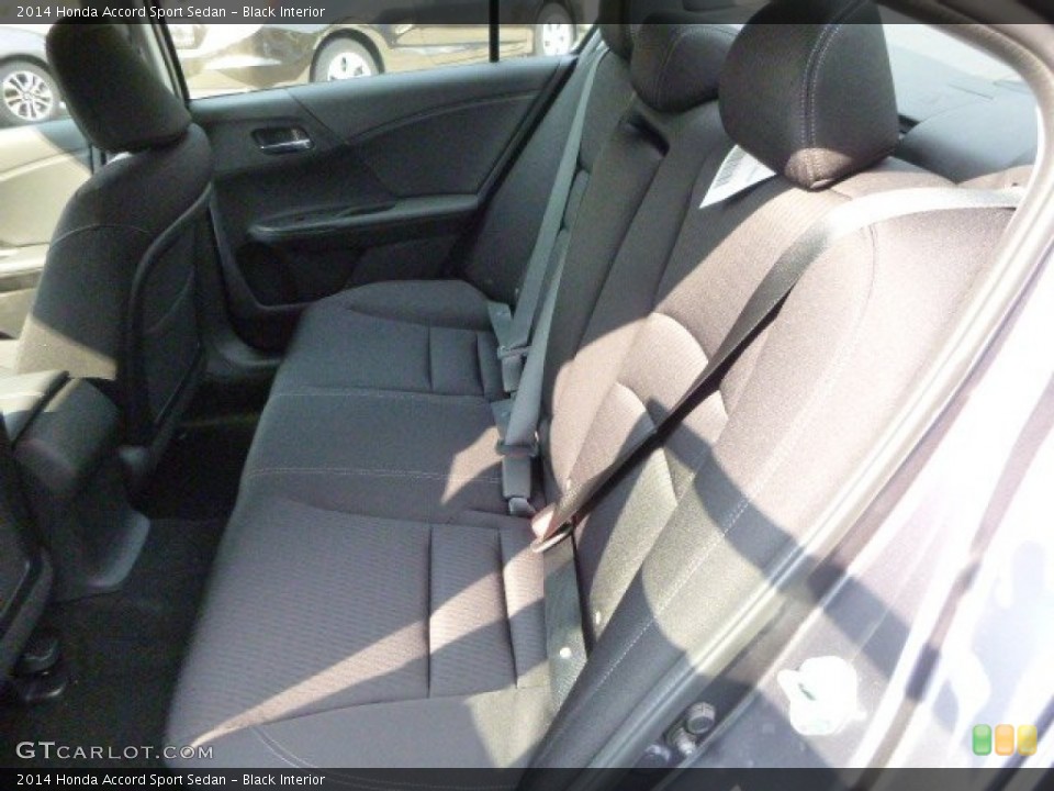 Black Interior Rear Seat for the 2014 Honda Accord Sport Sedan #85587221